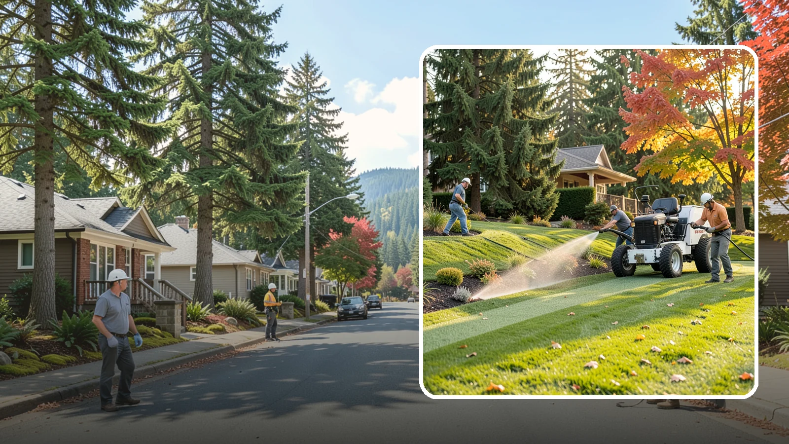 Hydroseeding in Hunts Point, King County, WA - Fast, even lawn establishment using a sprayed slurry of seed, mulch, and nutrients - ideal for large areas and slopes.