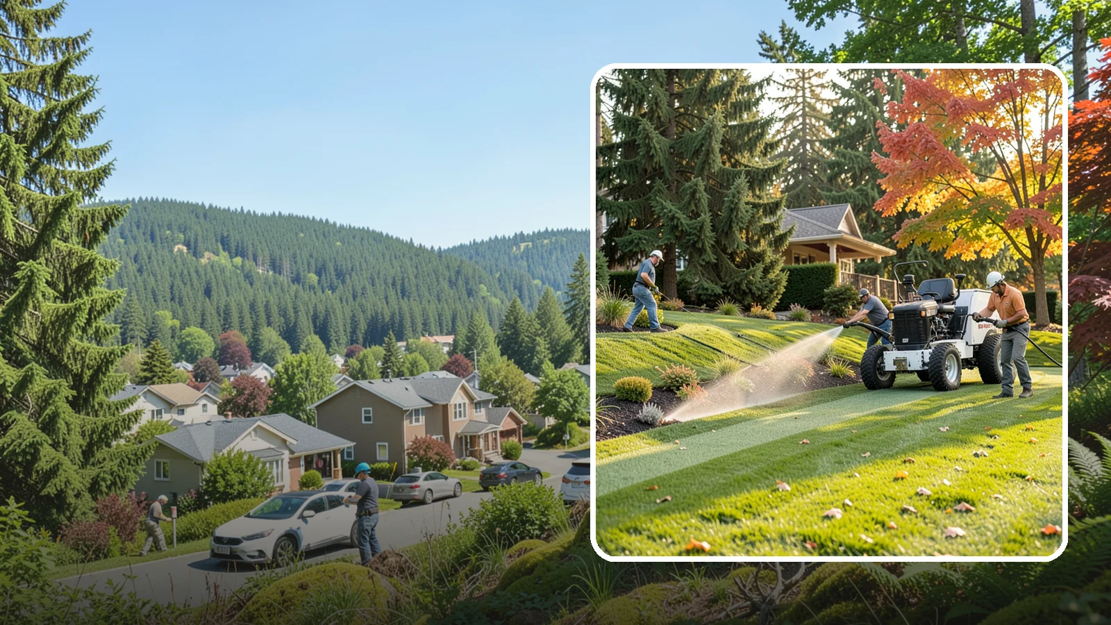 Hydroseeding in Index, Snohomish County, WA - Fast, even lawn establishment using a sprayed slurry of seed, mulch, and nutrients - ideal for large areas and slopes.