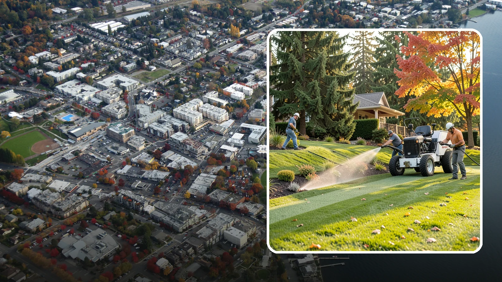Hydroseeding in Kirkland, King County, WA - Fast, even lawn establishment using a sprayed slurry of seed, mulch, and nutrients - ideal for large areas and slopes.