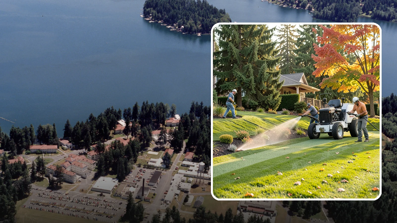 Hydroseeding in Lakewood, Pierce County, WA - Fast, even lawn establishment using a sprayed slurry of seed, mulch, and nutrients - ideal for large areas and slopes.