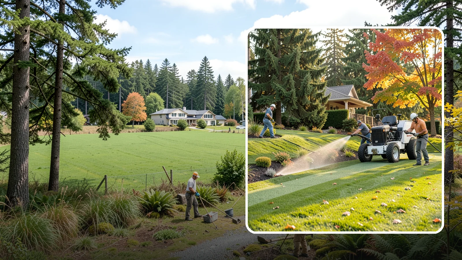 Hydroseeding in Lyman, Skagit County, WA - Fast, even lawn establishment using a sprayed slurry of seed, mulch, and nutrients - ideal for large areas and slopes.