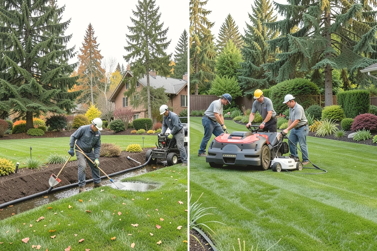 Hydroseeding in Mill Creek, Snohomish County, WA - Clear and rough-grade the area