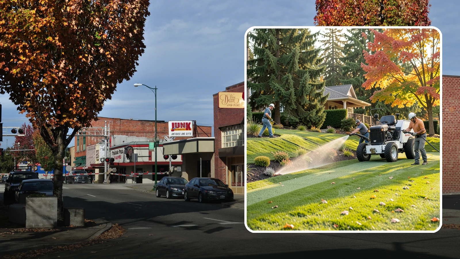 Hydroseeding in Puyallup, Pierce County, WA - Fast, even lawn establishment using a sprayed slurry of seed, mulch, and nutrients - ideal for large areas and slopes.