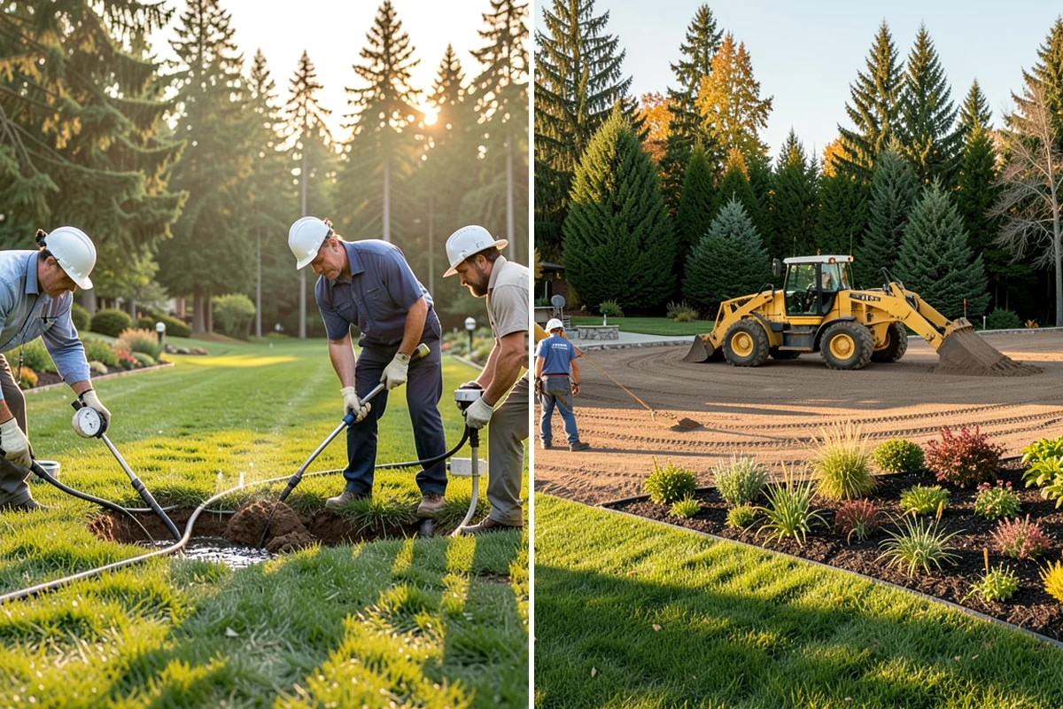 Hydroseeding in Puyallup, Pierce County, WA - Clear and rough-grade the area