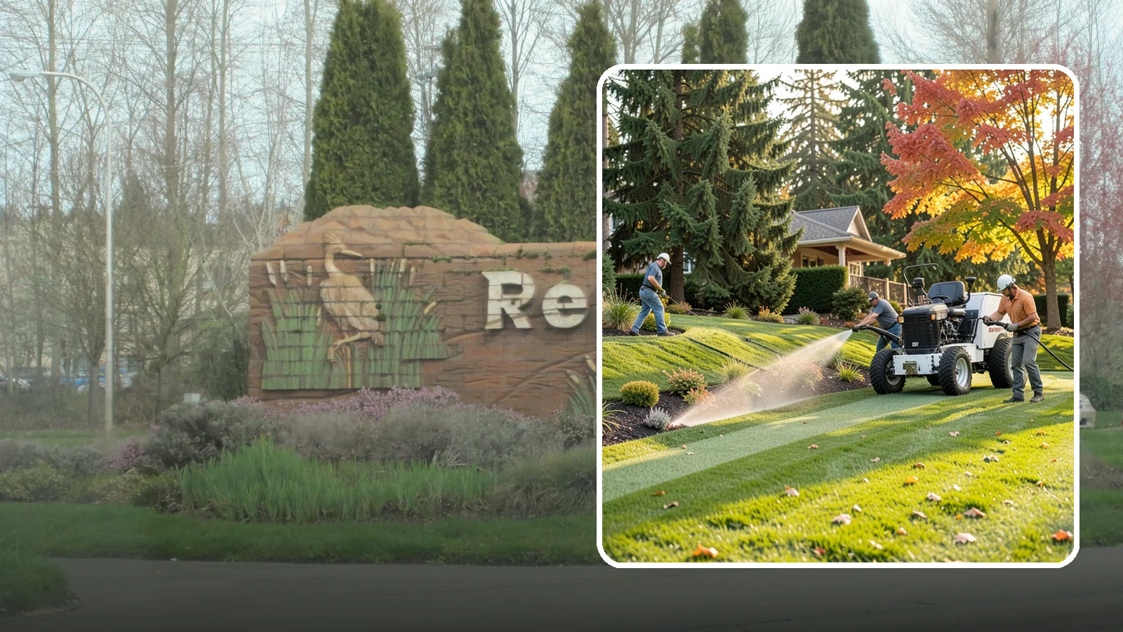 Hydroseeding in Renton, King County, WA - Fast, even lawn establishment using a sprayed slurry of seed, mulch, and nutrients - ideal for large areas and slopes.