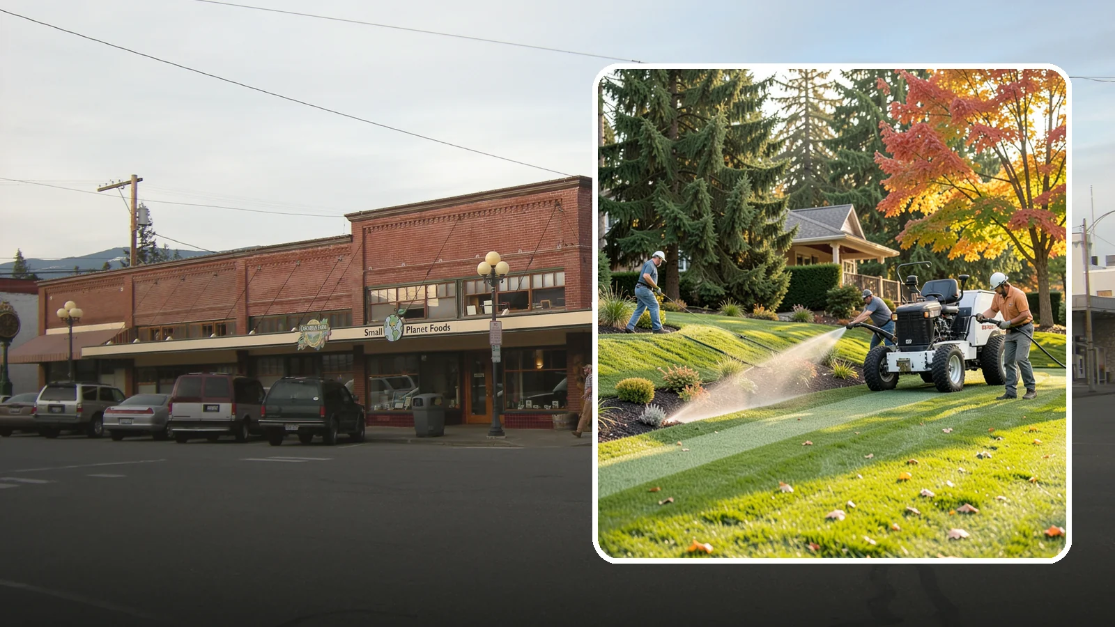 Hydroseeding in Sedro-Woolley, Skagit County, WA - Fast, even lawn establishment using a sprayed slurry of seed, mulch, and nutrients - ideal for large areas and slopes.