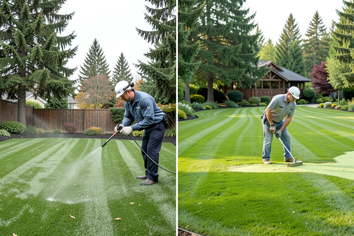 Hydroseeding in Shoreline, King County, WA - Clear and rough-grade the area