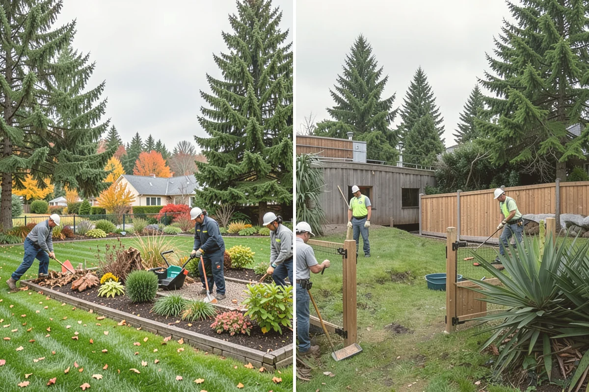 Interlocking Block Retaining Wall in Algona, King County, WA - Excavate and grade the slope