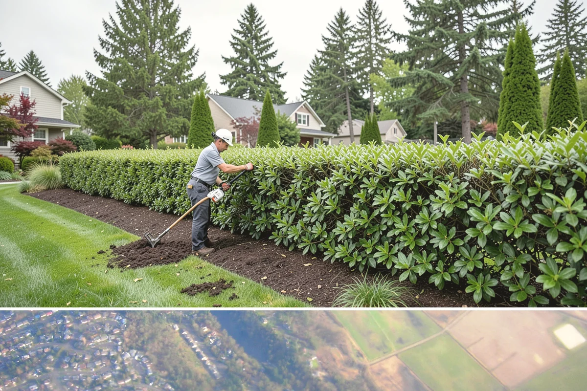 Interlocking Block Retaining Wall in Algona, King County, WA - Best installed in the drier spring through fall for easy compaction, though the block system builds well through much of the PNW...