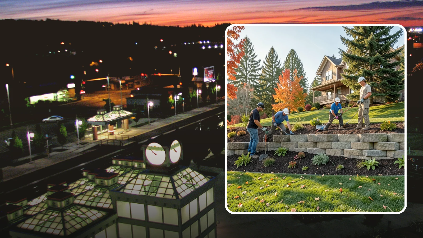 Interlocking Block Retaining Wall in Auburn, King County, WA - A DIY-friendly mortarless wall of self-aligning interlocking blocks that quickly stabilizes short slopes in Northwest landscapes.