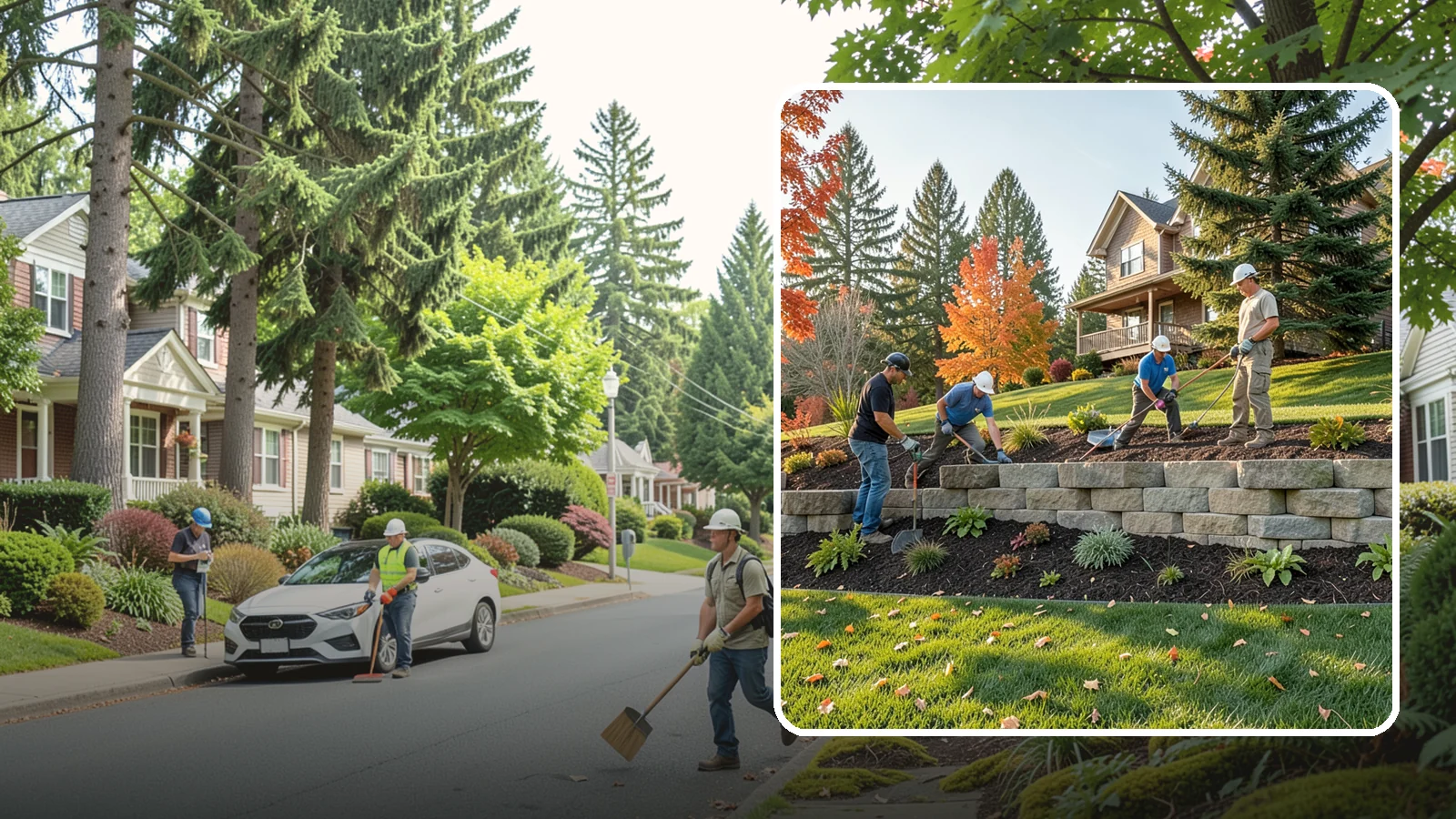 Interlocking Block Retaining Wall in Beaux Arts Village, King County, WA - A DIY-friendly mortarless wall of self-aligning interlocking blocks that quickly stabilizes short slopes in Northwest landscapes.