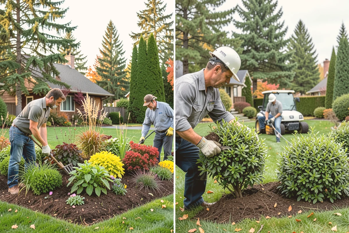 Interlocking Block Retaining Wall in Bellevue, King County, WA - Excavate and grade the slope