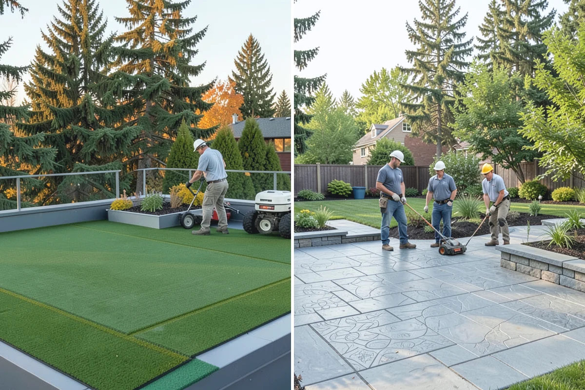 Interlocking Block Retaining Wall in Bonney Lake, Pierce County, WA - Excavate and grade the slope