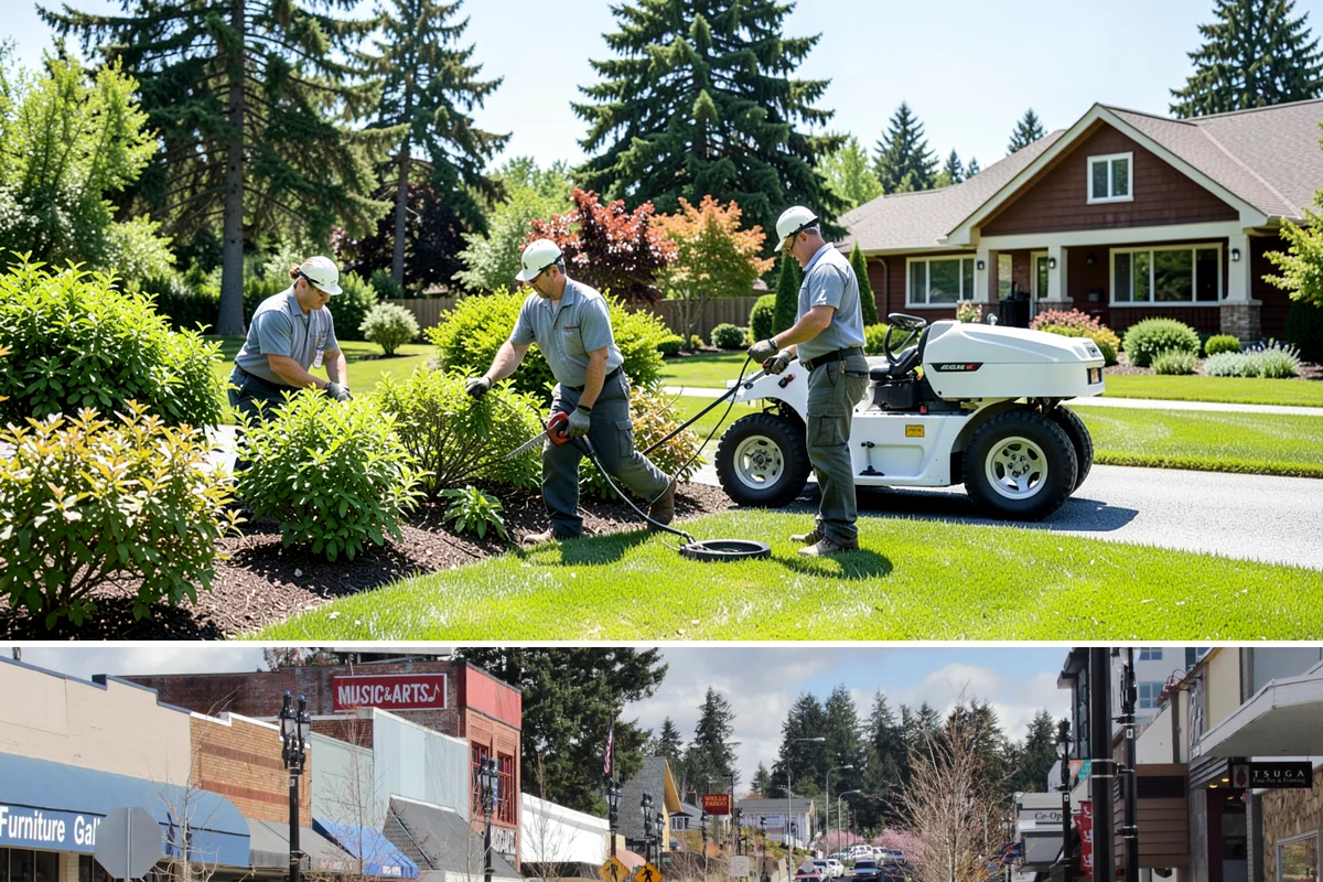 Interlocking Block Retaining Wall in Bothell, King County, WA - Best installed in the drier spring through fall for easy compaction, though the block system builds well through much of the PNW...