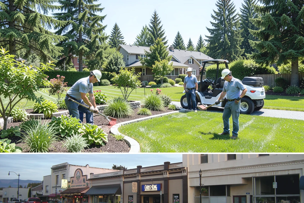 Interlocking Block Retaining Wall in Burlington, Skagit County, WA - Best installed in the drier spring through fall for easy compaction, though the block system builds well through much of the PNW...