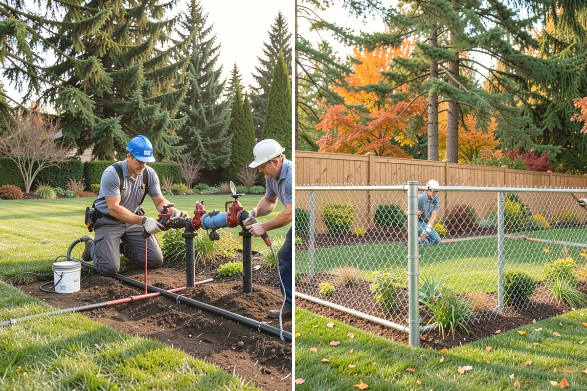 Interlocking Block Retaining Wall in Carbonado, Pierce County, WA - Excavate and grade the slope