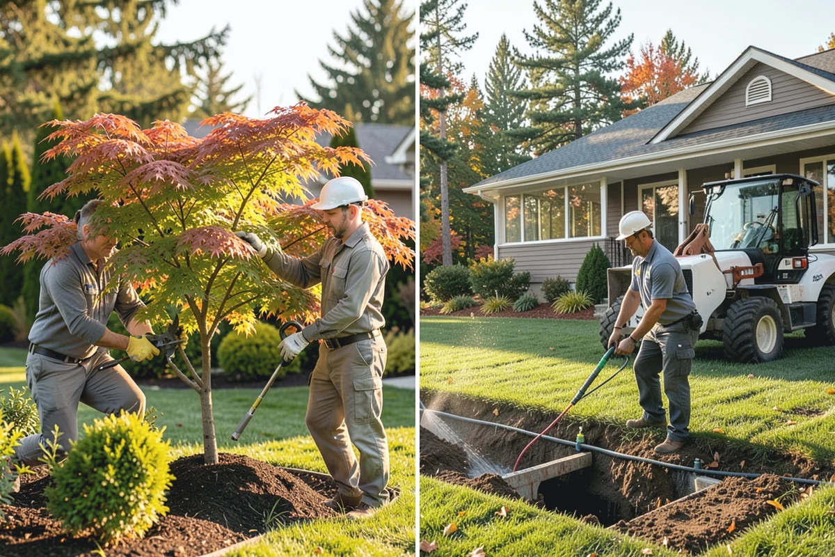 Interlocking Block Retaining Wall in Des Moines, King County, WA - Excavate and grade the slope