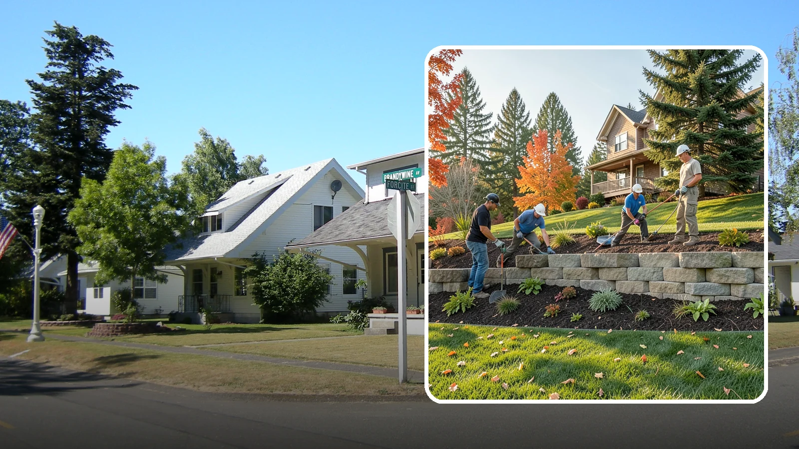 Interlocking Block Retaining Wall in DuPont, Pierce County, WA - A DIY-friendly mortarless wall of self-aligning interlocking blocks that quickly stabilizes short slopes in Northwest landscapes.