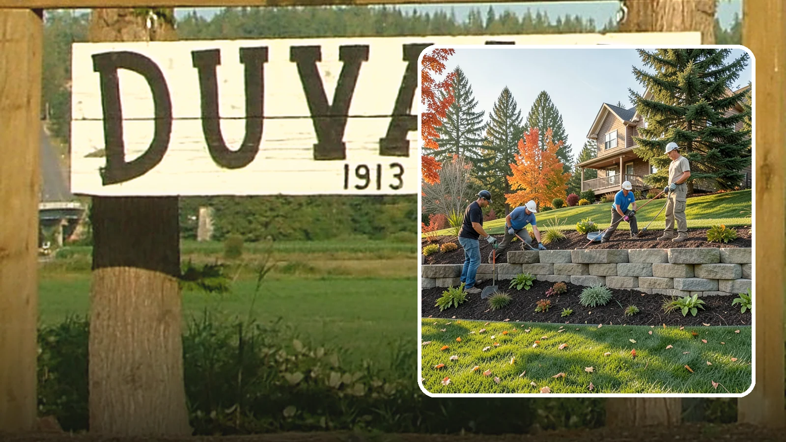 Interlocking Block Retaining Wall in Duvall, King County, WA - A DIY-friendly mortarless wall of self-aligning interlocking blocks that quickly stabilizes short slopes in Northwest landscapes.