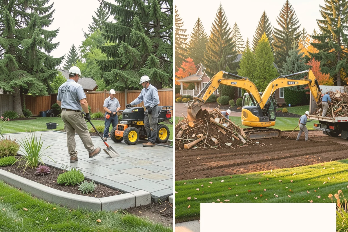 Interlocking Block Retaining Wall in Edmonds, Snohomish County, WA - Excavate and grade the slope