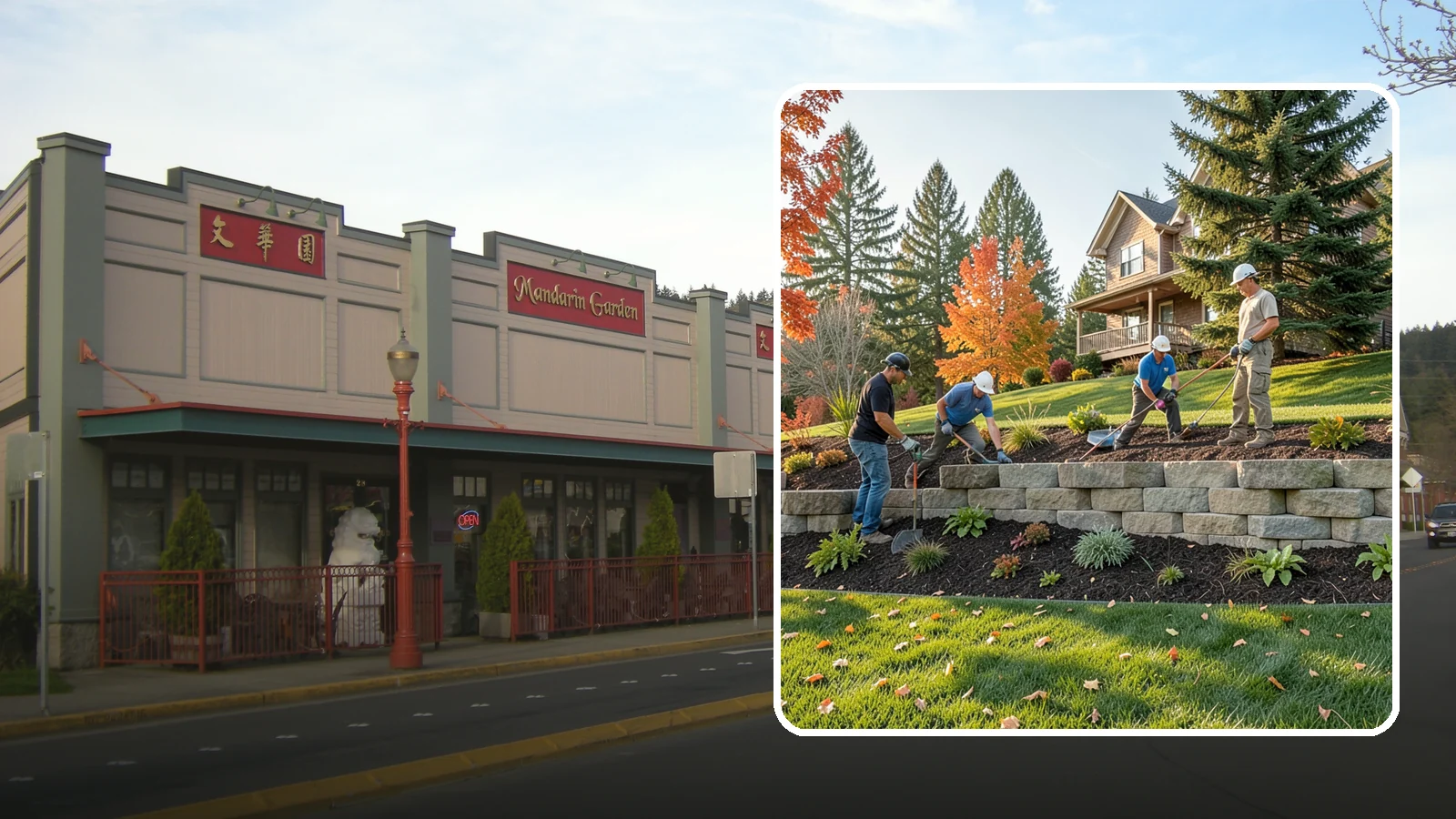 Interlocking Block Retaining Wall in Issaquah, King County, WA - A DIY-friendly mortarless wall of self-aligning interlocking blocks that quickly stabilizes short slopes in Northwest landscapes.