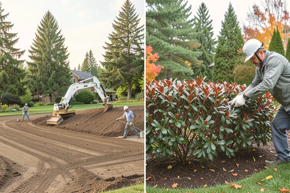 Interlocking Block Retaining Wall in Lynnwood, Snohomish County, WA - Excavate and grade the slope