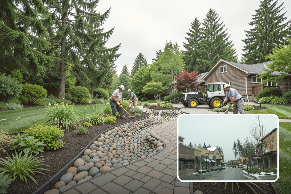 Interlocking Block Retaining Wall in Mill Creek, Snohomish County, WA - Fast, self-aligning installation