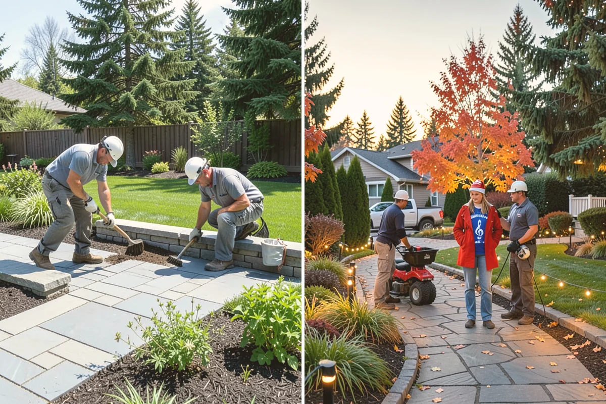 Interlocking Block Retaining Wall in Mount Vernon, Skagit County, WA - Excavate and grade the slope