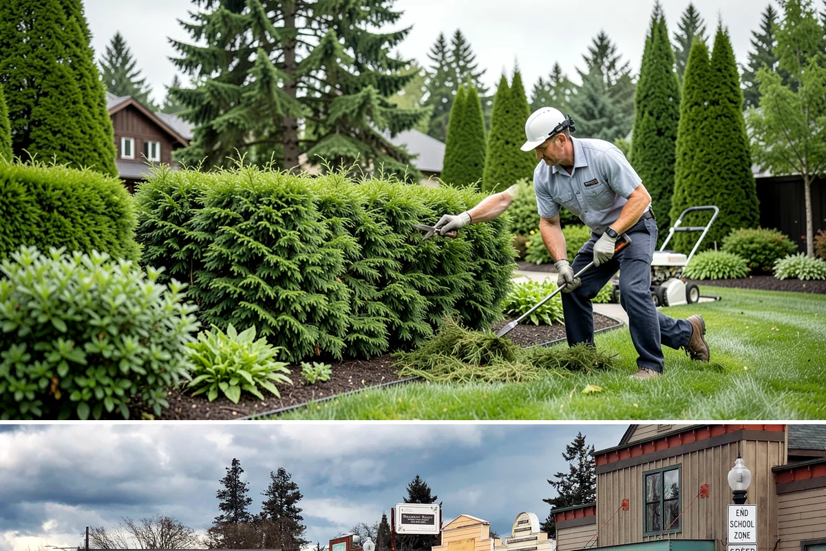 Interlocking Block Retaining Wall in Roy, Pierce County, WA - Best installed in the drier spring through fall for easy compaction, though the block system builds well through much of the PNW...