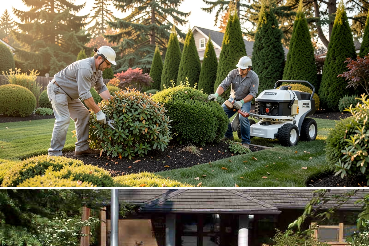 Interlocking Block Retaining Wall in Yarrow Point, King County, WA - Best installed in the drier spring through fall for easy compaction, though the block system builds well through much of the PNW...