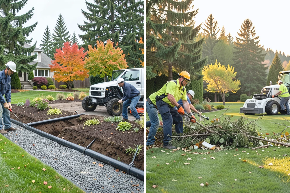Interlocking Paver Installation in Auburn, King County, WA - Excavate and grade for load and drainage