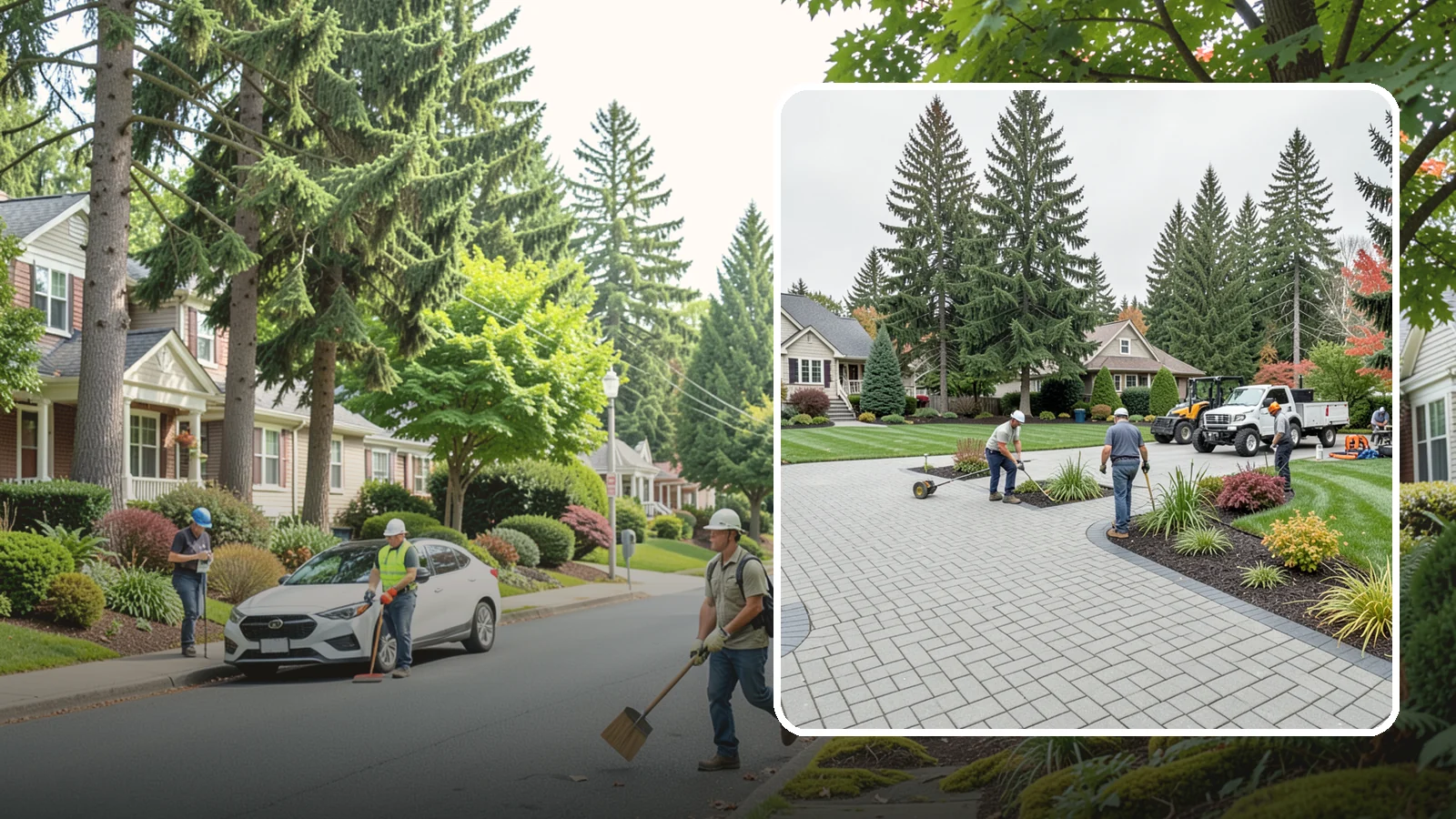 Interlocking Paver Installation in Beaux Arts Village, King County, WA - Shaped interlocking concrete pavers that lock together for flex-resistant driveways and patios built to handle Northwest...