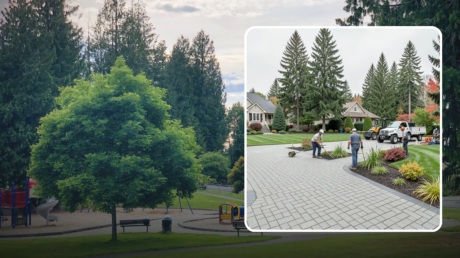 Interlocking Paver Installation in Bonney Lake, Pierce County, WA - Shaped interlocking concrete pavers that lock together for flex-resistant driveways and patios built to handle Northwest...