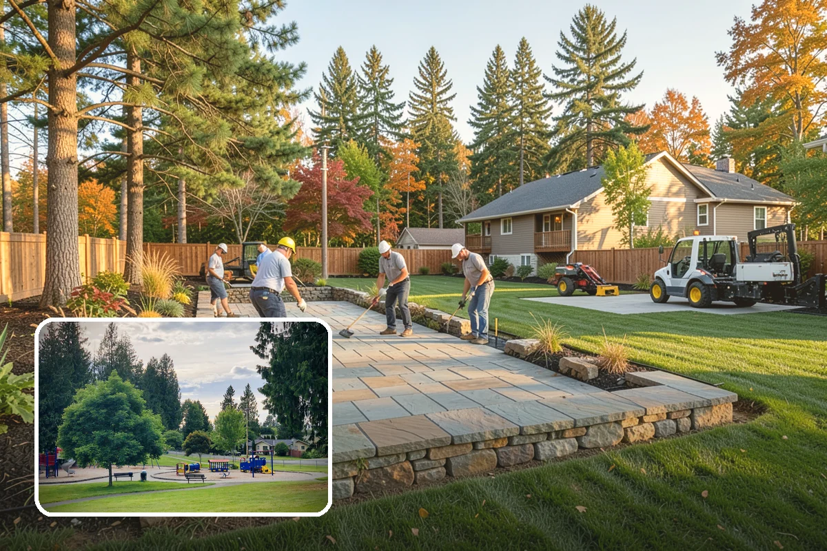 Interlocking Paver Installation in Bonney Lake, Pierce County, WA - Interlocking shapes distribute heavy loads evenly