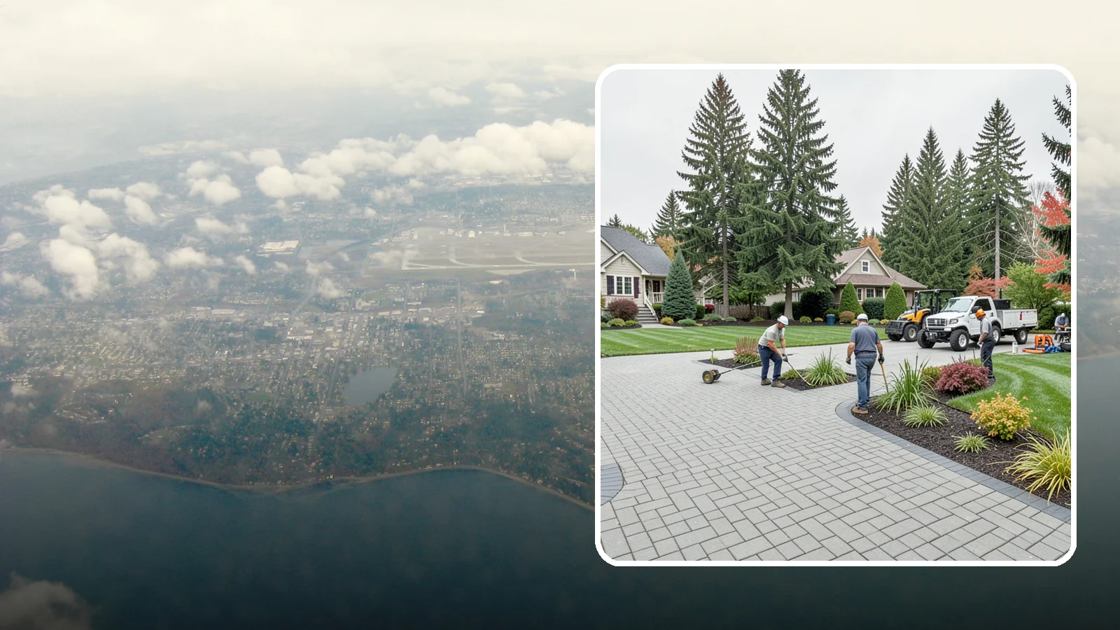 Interlocking Paver Installation in Burien, King County, WA - Shaped interlocking concrete pavers that lock together for flex-resistant driveways and patios built to handle Northwest...