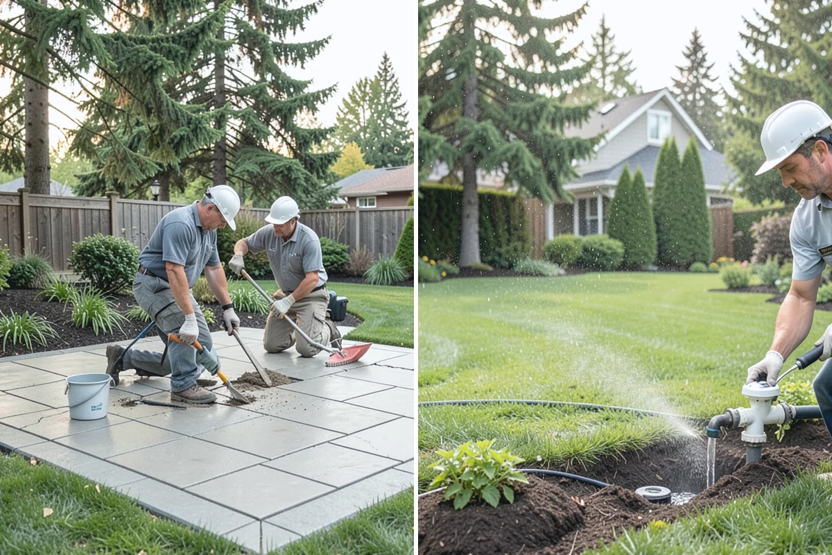 Interlocking Paver Installation in Darrington, Snohomish County, WA - Excavate and grade for load and drainage