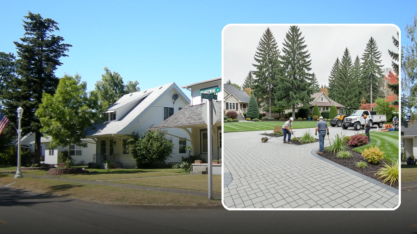 Interlocking Paver Installation in DuPont, Pierce County, WA - Shaped interlocking concrete pavers that lock together for flex-resistant driveways and patios built to handle Northwest...