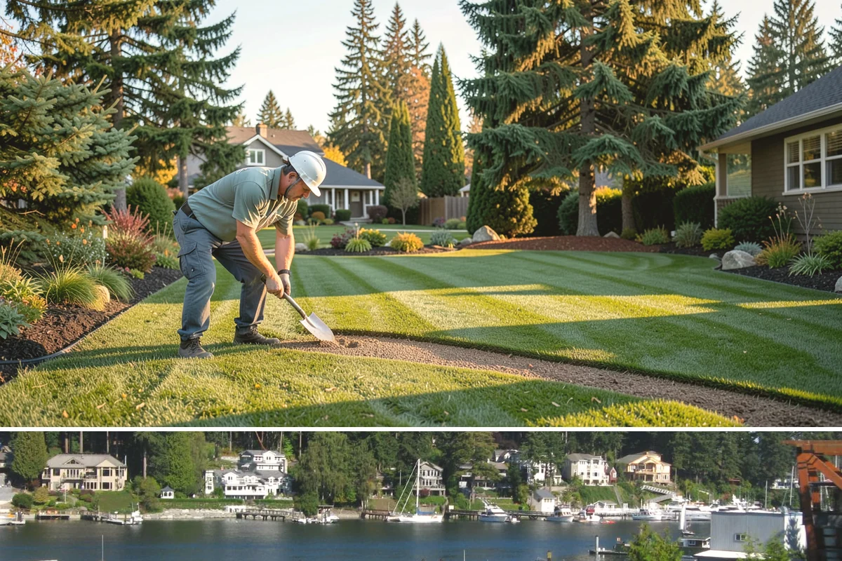 Interlocking Paver Installation in Gig Harbor, Pierce County, WA - Best installed spring through fall so the base compacts dry, giving a stable, interlocked surface before winter saturation.