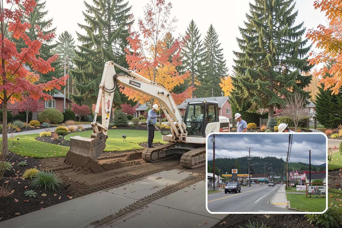 Interlocking Paver Installation in Granite Falls, Snohomish County, WA - Interlocking shapes distribute heavy loads evenly