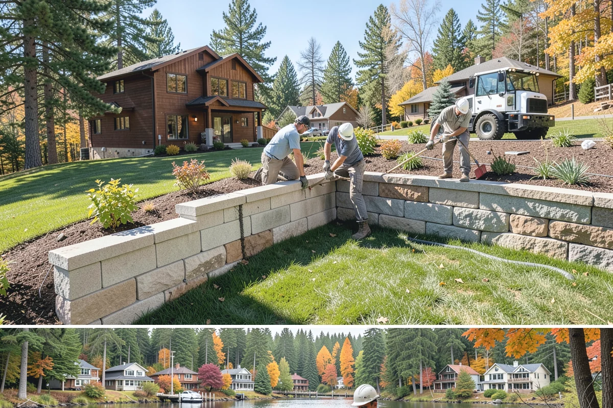Interlocking Paver Installation in La Conner, Skagit County, WA - Best installed spring through fall so the base compacts dry, giving a stable, interlocked surface before winter saturation.