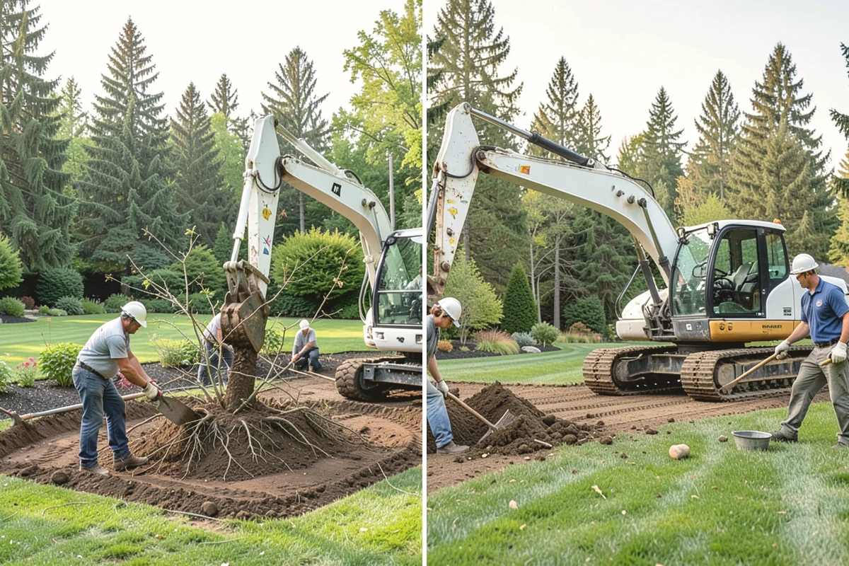 Interlocking Paver Installation in Lake Stevens, Snohomish County, WA - Excavate and grade for load and drainage