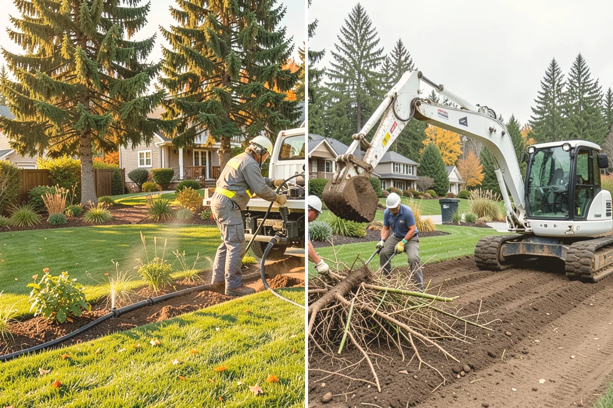 Interlocking Paver Installation in Langley, Island County, WA - Excavate and grade for load and drainage