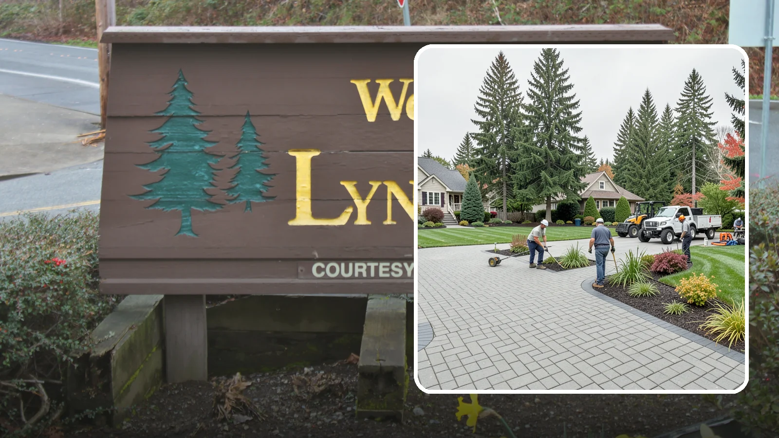 Interlocking Paver Installation in Lynnwood, Snohomish County, WA - Shaped interlocking concrete pavers that lock together for flex-resistant driveways and patios built to handle Northwest...