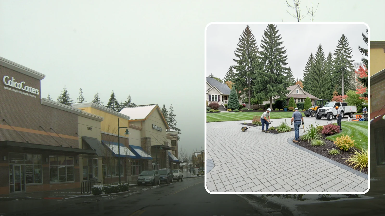 Interlocking Paver Installation in Mill Creek, Snohomish County, WA - Shaped interlocking concrete pavers that lock together for flex-resistant driveways and patios built to handle Northwest...