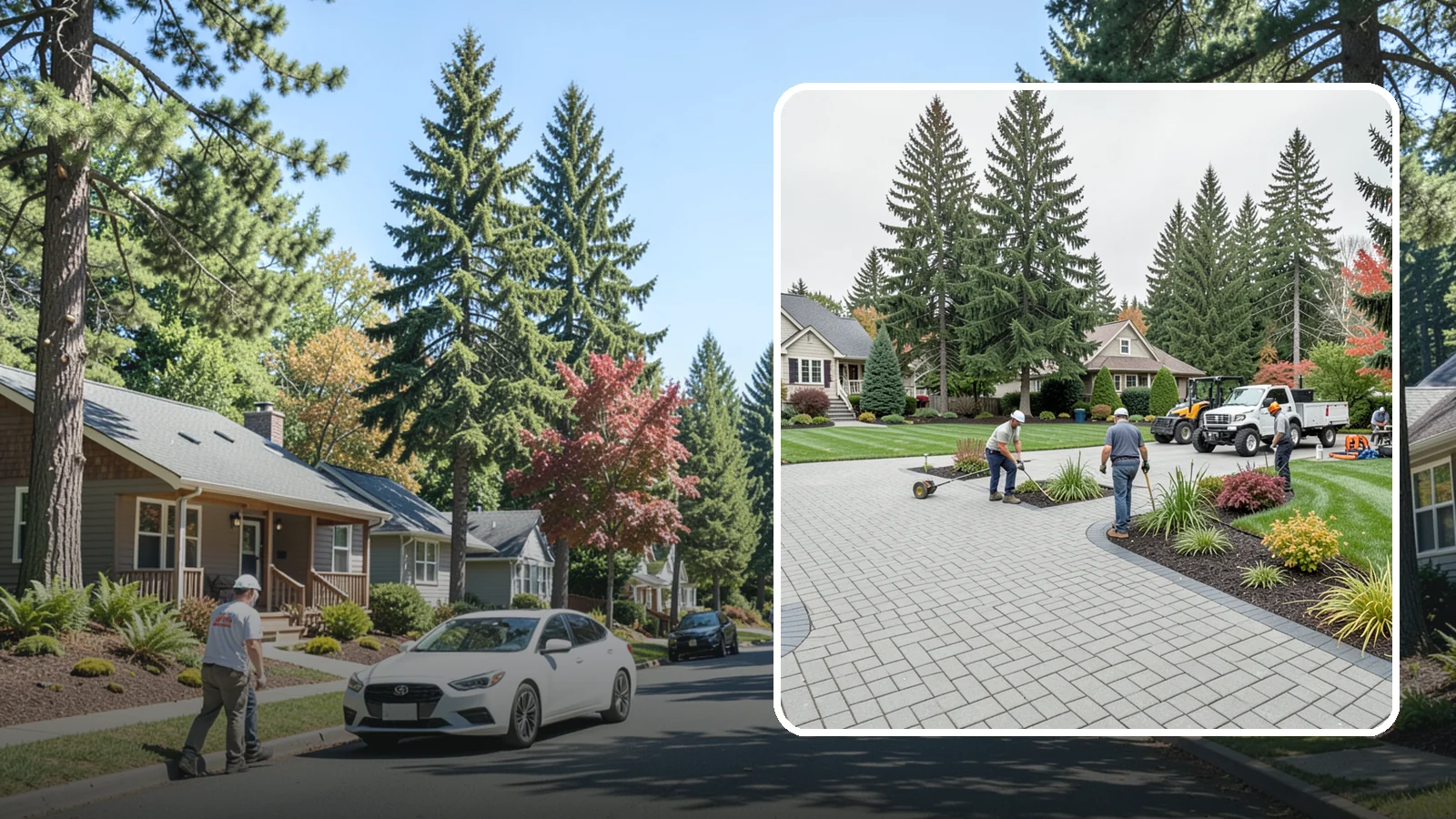 Interlocking Paver Installation in Orting, Pierce County, WA - Shaped interlocking concrete pavers that lock together for flex-resistant driveways and patios built to handle Northwest...