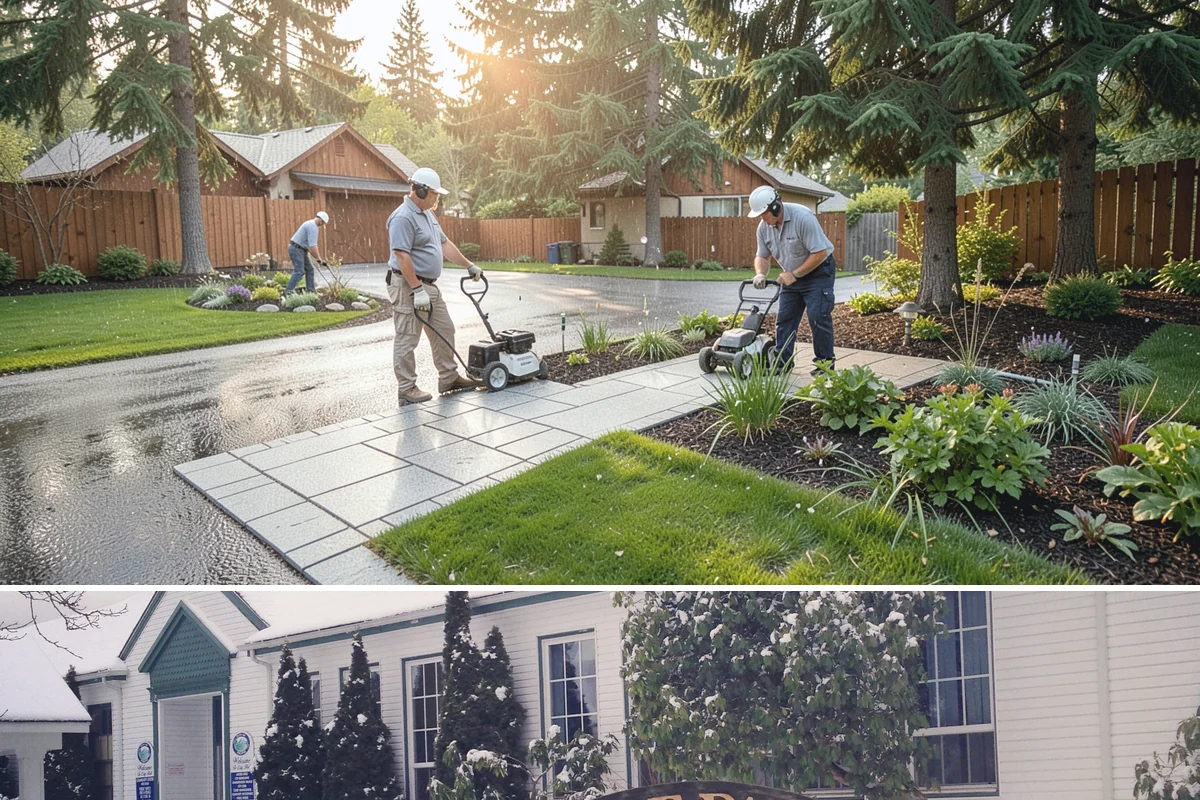 Interlocking Paver Installation in Pacific, King County, WA - Best installed spring through fall so the base compacts dry, giving a stable, interlocked surface before winter saturation.