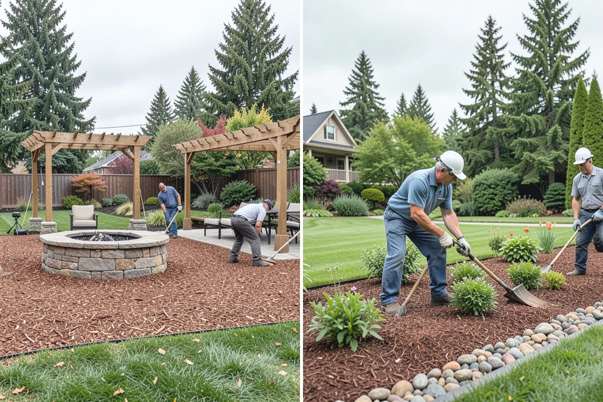 Interlocking Paver Installation in Redmond, King County, WA - Excavate and grade for load and drainage