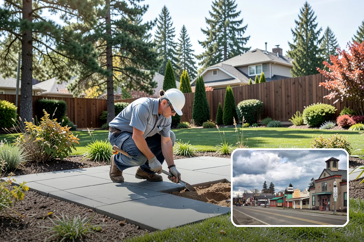 Interlocking Paver Installation in Roy, Pierce County, WA - Interlocking shapes distribute heavy loads evenly