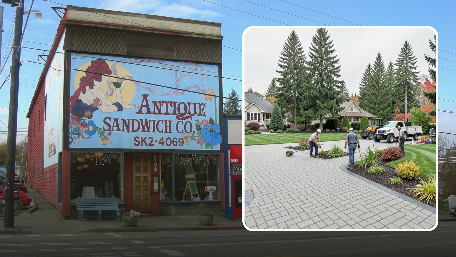 Interlocking Paver Installation in Ruston, Pierce County, WA - Shaped interlocking concrete pavers that lock together for flex-resistant driveways and patios built to handle Northwest...