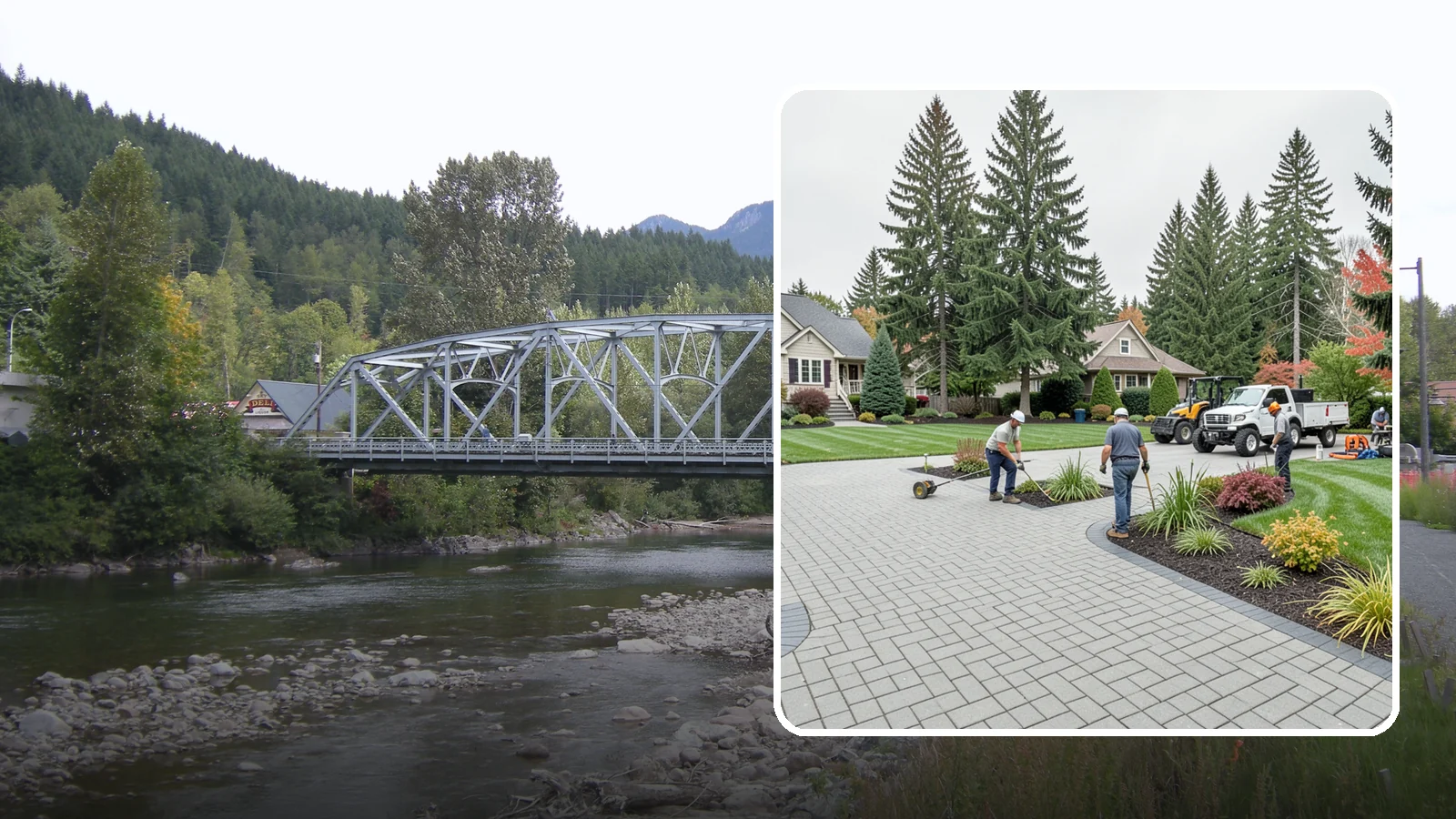 Interlocking Paver Installation in Skykomish, King County, WA - Shaped interlocking concrete pavers that lock together for flex-resistant driveways and patios built to handle Northwest...